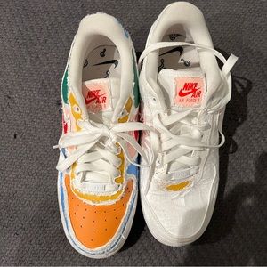 Nike Air Force I tear-away upper